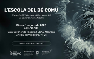 Taller economia bé comú. Manresa, 1 de juny de 2023