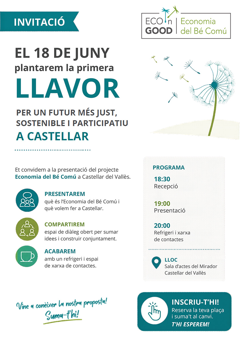 Invitació EconGood Castellar del Vallès